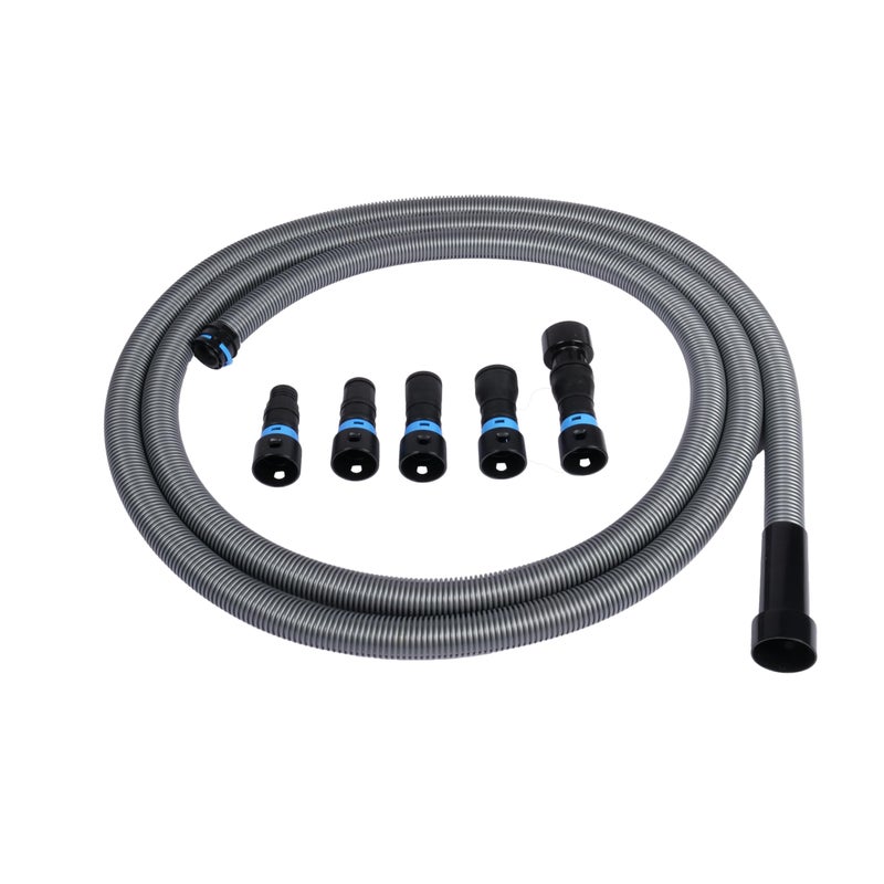 Cen-Tec Systems 94720 Quick Click 20 Ft. Hose for Home and Shop Vacuums with Expanded Multi-Brand Power Tool Adapter Set for Dust Collection - Image 1